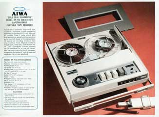 AIWA tape recorder in the Theophilus/Reel2ReelTexas/Museum of Magnetic Sound Recording vintage recording collection