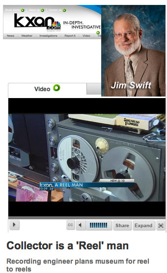 Jim Swift's interview about the Museum of MAgnetic Sound Recording and reel to reel tape recorders