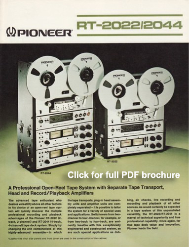 Ad for the Pioneer  reel to reel tape recorder in the Reel2ReelTexas.com vintage reel tape recorder recording collection