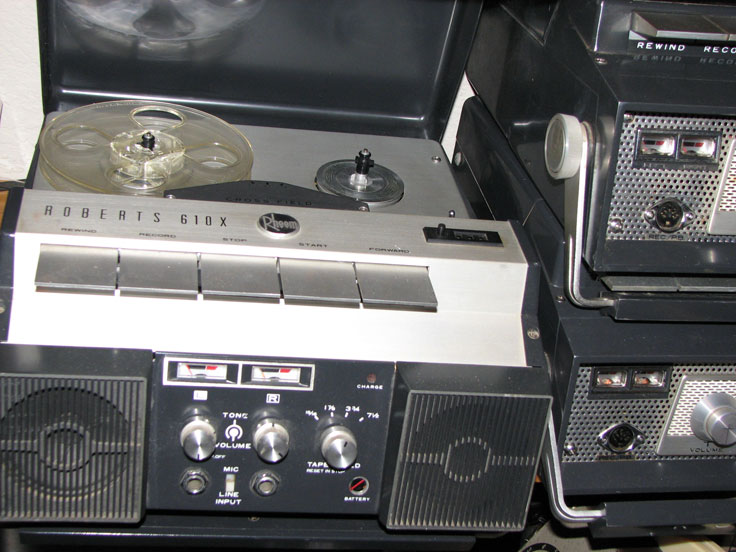 1970 Roberts 610X reel tape recorder in the Reel2ReelTexas.com vintage reel tape recorder recording collection
