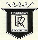 Roberts Recorder logo in the Reel2ReelTexas.com vintage reel tape recorder recording collection