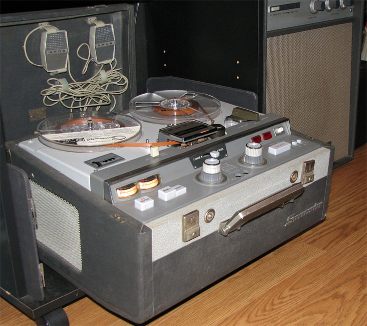 1957 Sony 300 reel tape recorder in the Reel2ReelTexas.com vintage reel tape recorder recording collection