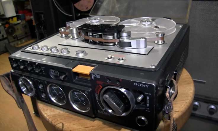 1976 Sony TC-510-2  reel tape recorder  in the Reel2ReelTexas.com vintage reel tape recorder recording collection