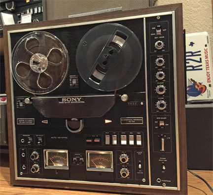 1974 Sony TC-755 reel tape recorder  in the Reel2ReelTexas.com vintage reel tape recorder recording collection