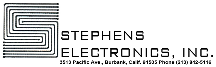 Stephens Electronics logo in the Reel2ReelTexas.com vintage reel tape recorder recording collection