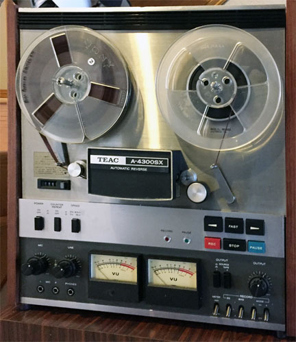 Teac  A-4300R reel to reel tape recorder donated by the Hugh Sparks Estate to the Museum of Magnetic Sound Recording