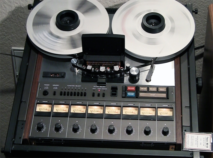 Teac Tascam 80-8 8 track professional reel to reel tape recorder used by Phantom Productions and now in the Reel2ReelTexas vintage reel tape recorder recording collection