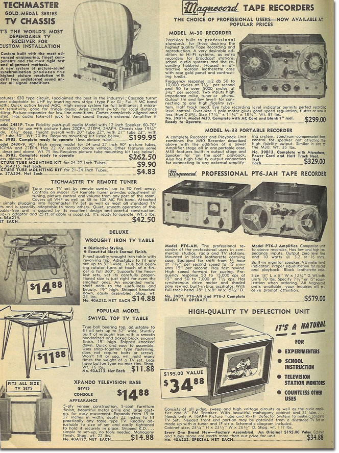 1955 ad for the Magnecord reel to reel tape recorder in the Reel2ReelTexas.com MOMSR vintage reel tape recorder recording collection