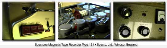 United Kingdon Spectone reel to reel tape recorder in the Reel2ReelTexas.com vintage reel tape recorder recording collection
