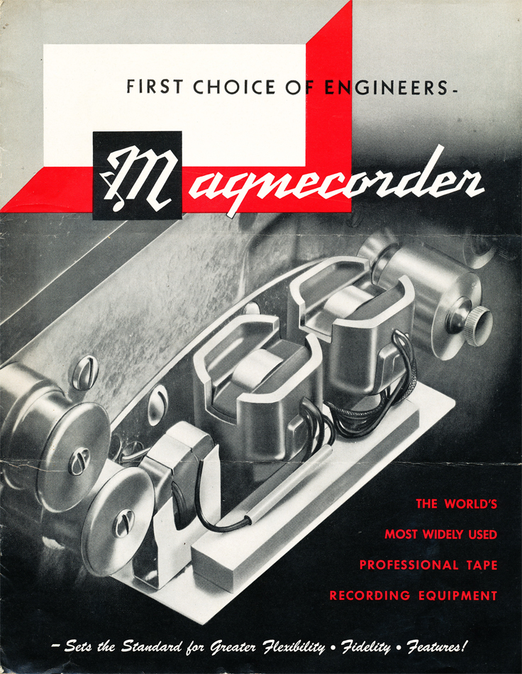1951 Magnecord reel tape recorder brochure in the Reel2ReelTexas vintage reel tape recorder recording collection