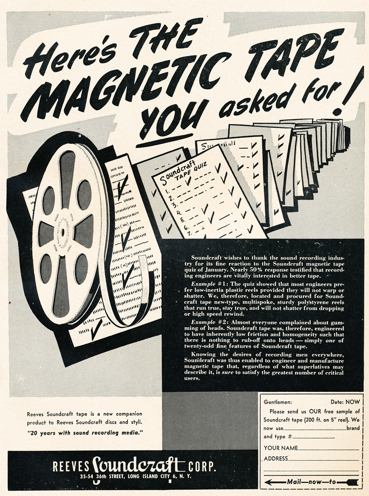 1952 Soundcraft ad  in the Reel2ReelTexas.com vintage reel tape recorder recording collection