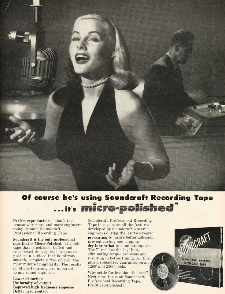 1953 Soundcraft ad  in the Reel2ReelTexas.com vintage reel tape recorder recording collection