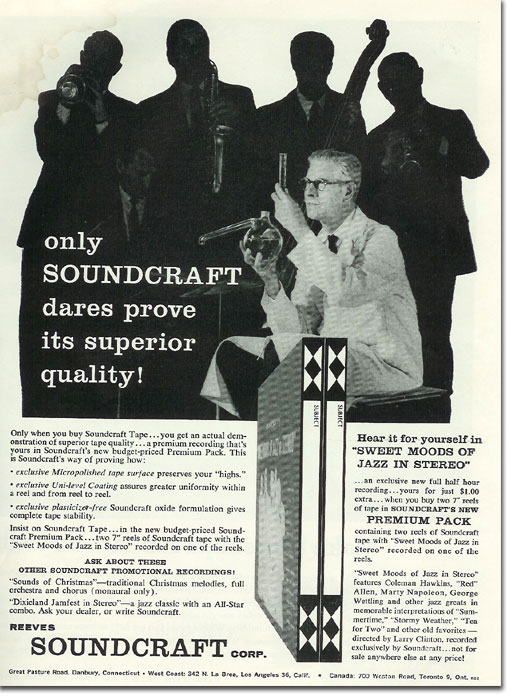 1958 Soundcraft ad  in the Reel2ReelTexas.com vintage reel tape recorder recording collection