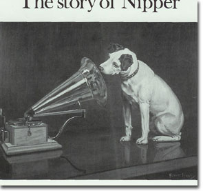 final painting of Nipper and the phonograph