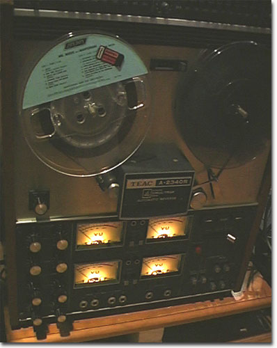 Teac A-2340 4 channel 1/4" reel to reel tape recorder with Simul-Sync in the Reel2ReelTexas.com vintage reel tape recorder recording collection