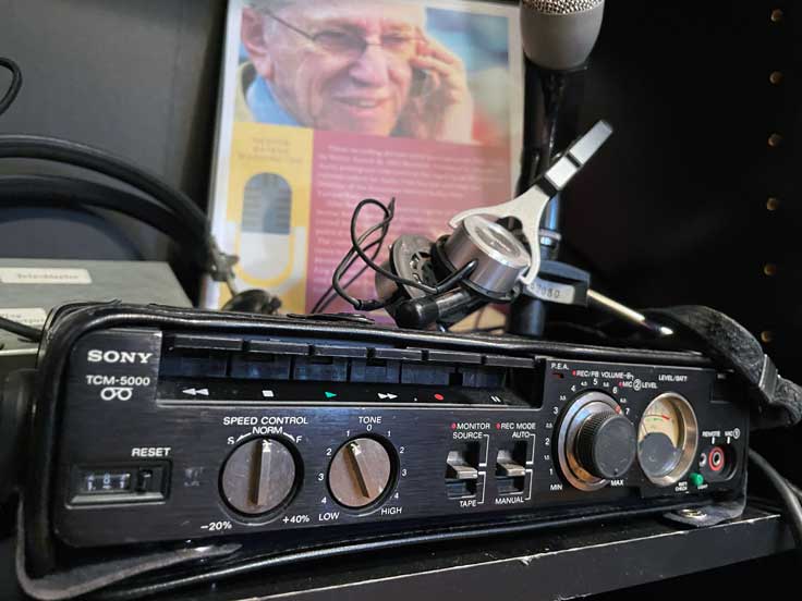 Ampex 601 & Sony TC-5000 reel tape recorders donated to the Museum of Magnetic Sound Recording by  Gabriela Miller in memory of  her Dad Nestor Ratesh 