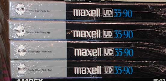Vintage 1960s Maxell Long Play 150 E35-7 7 Reel Audio Tape Magnetic  Sound Recording Tape
