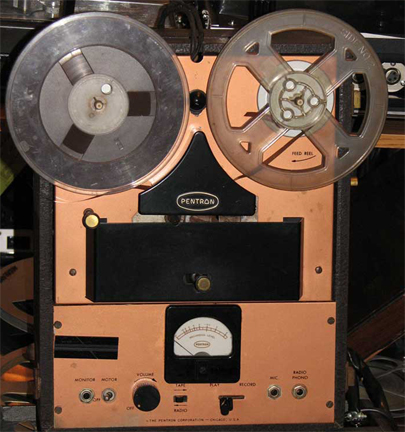 Pentron Astrosonic wire recorder, radio and record player  in the Reel2ReelTexas.com vintage reel tape recorder recording collection