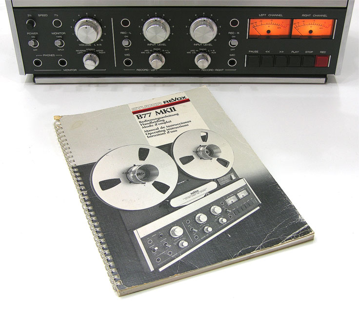 Studer ReVox B77 • Studer - ReVox reel tape recorders • the Museum