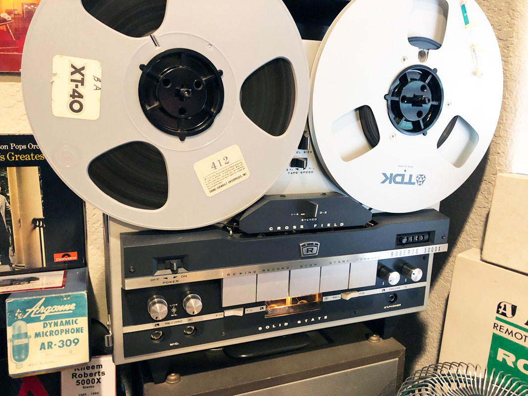 1965 Roberts 400X reel tape recorder in the Reel2ReelTexas.com vintage reel tape recorder recording collection
