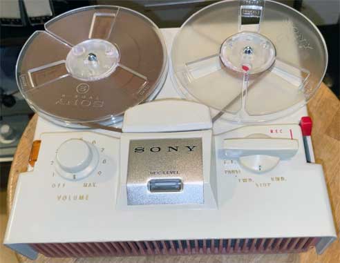 1962 Sony 263D reel tape recorder in the Reel2ReelTexas.com vintage reel tape recorder recording collection