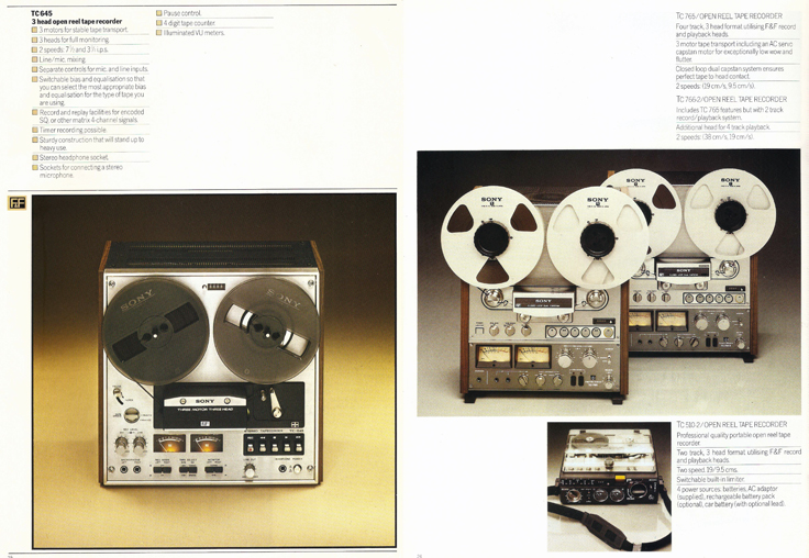 Reel to Reel Tape Recorder Manufacturers - Sony Corporation • Superscope  Technologies - Museum of Magnetic Sound Recording