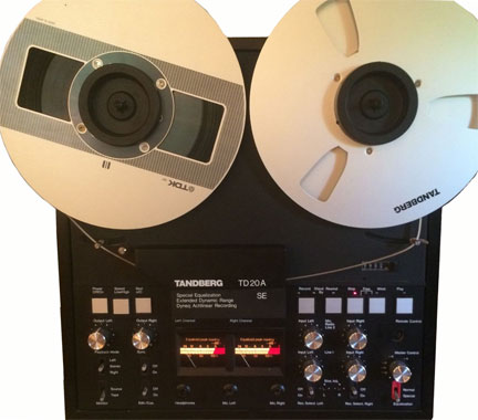 TANDBERG model 64 reel-to-reel tape player recorder Norwegian