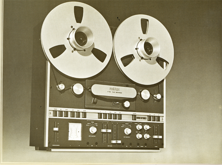 Studer Revox A77 reel-to-reel tape recorder, fitted with a pair of NAB reels*Please  note: Gardiner H