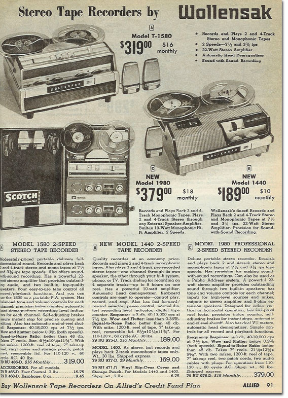 Wollensak 3M reel tape recorders • the Museum of Magnetic Sound Recording