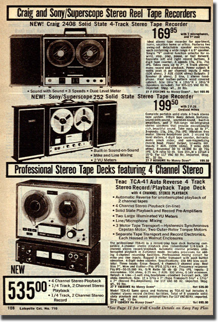 Teac Tascam reel tape recorders • Teac TCA-43 • the Museum of