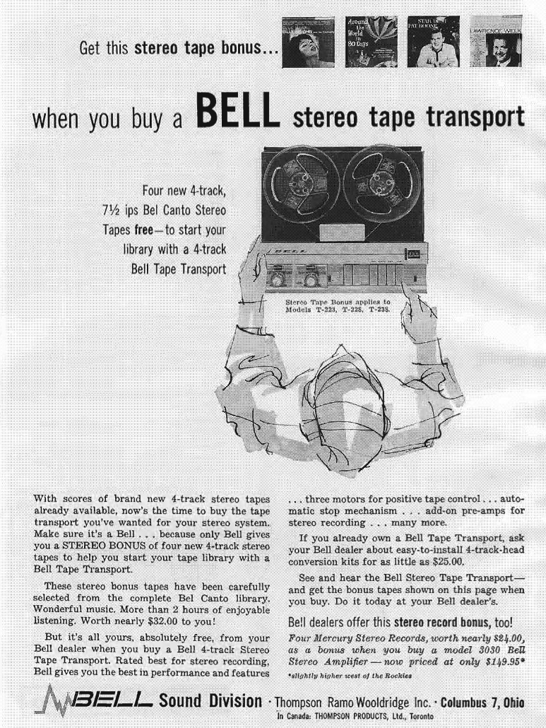 Reel to Reel Tape Recorder Manufacturers - Bell Sound Division - Museum ...