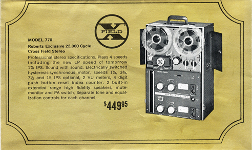 Reel to Reel Tape Recorder Manufacturers - Roberts Recorders • Califone •  Rheem - Museum of Magnetic Sound Recording