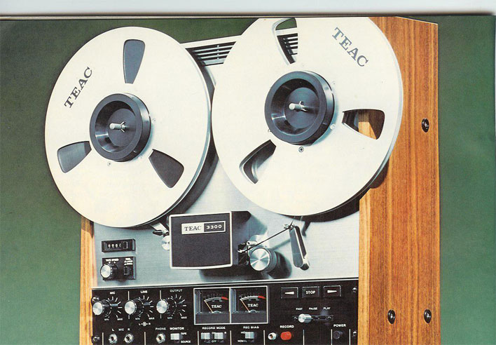 1972 Teac 3300 reel to reel tape recorder. 