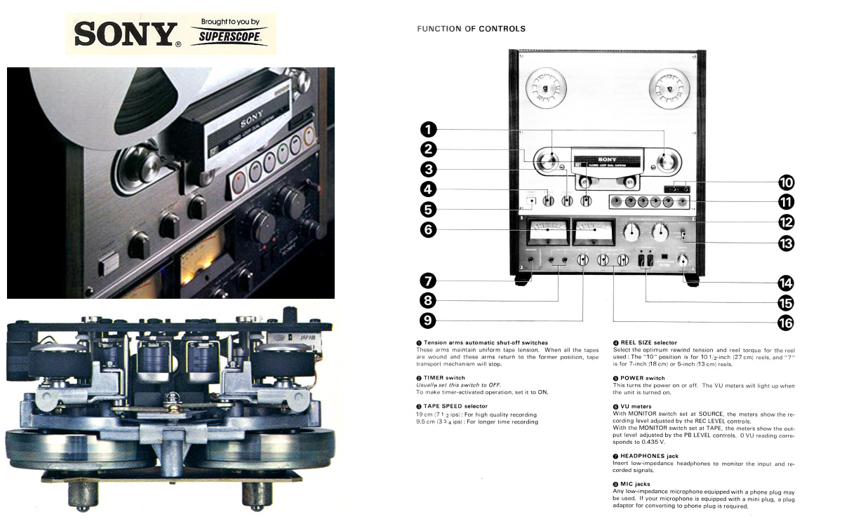 Sony TC-510-2 5 Reel To Reel Portable Tape Recorder (1978) - 1